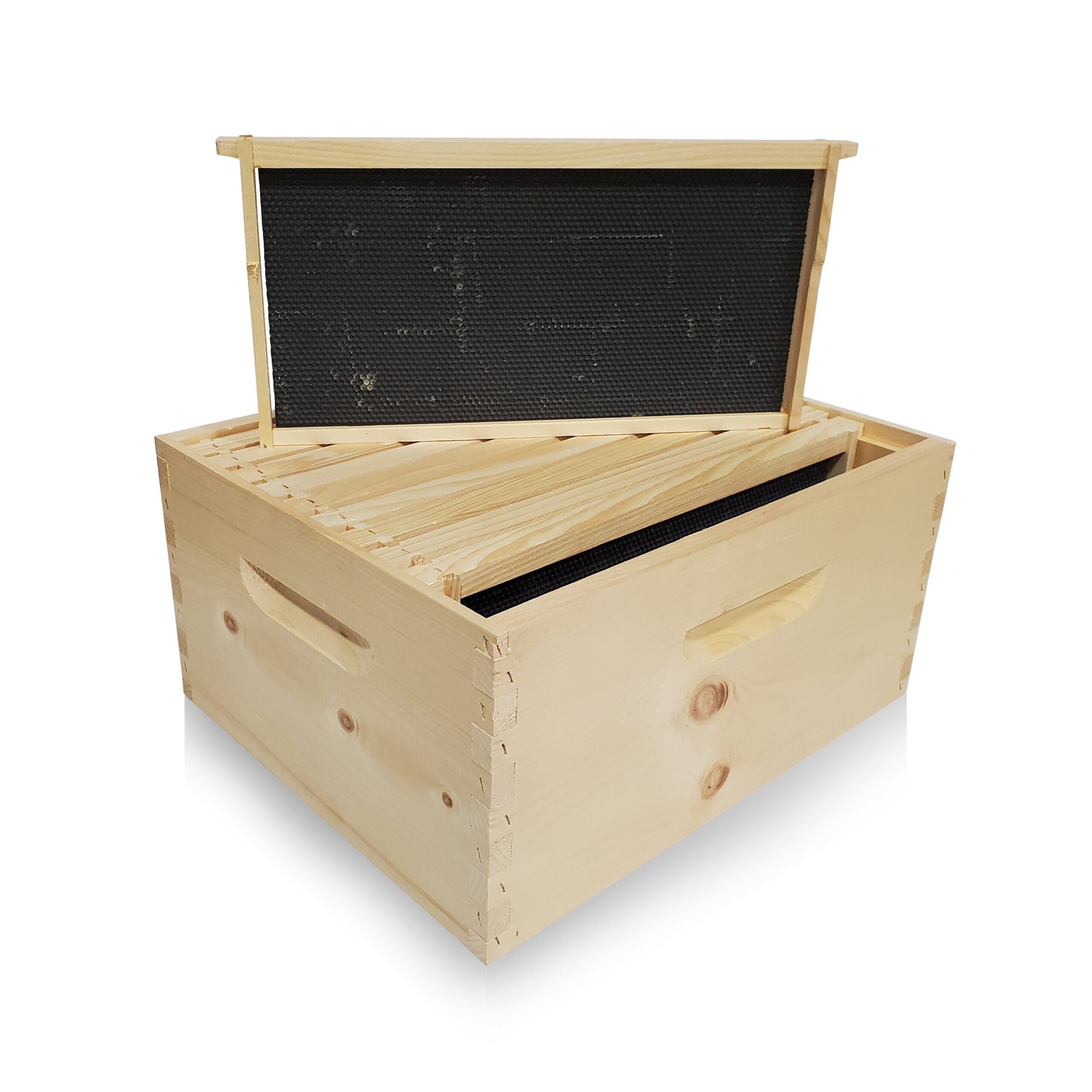 Assembled Deep WAX DIPPED Hive Body with Frames - 10 Frame