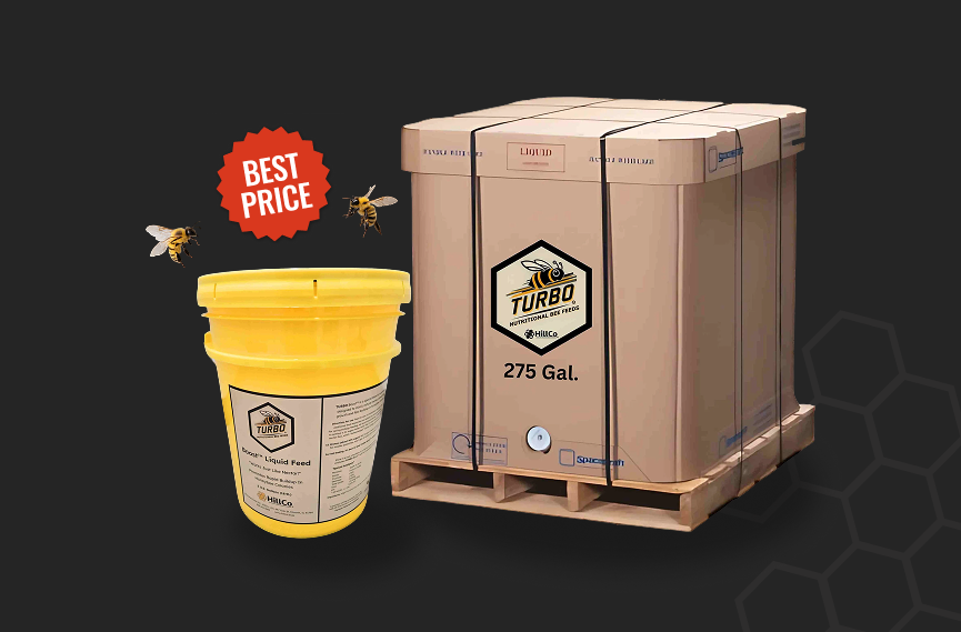 Yellow bucket and cardboard box with a brand logo on a dark background