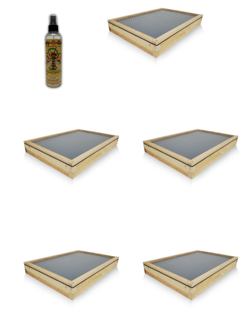 5 Solar Fume Boards Kit (includes Honey-B-Gone) - 10 Frame